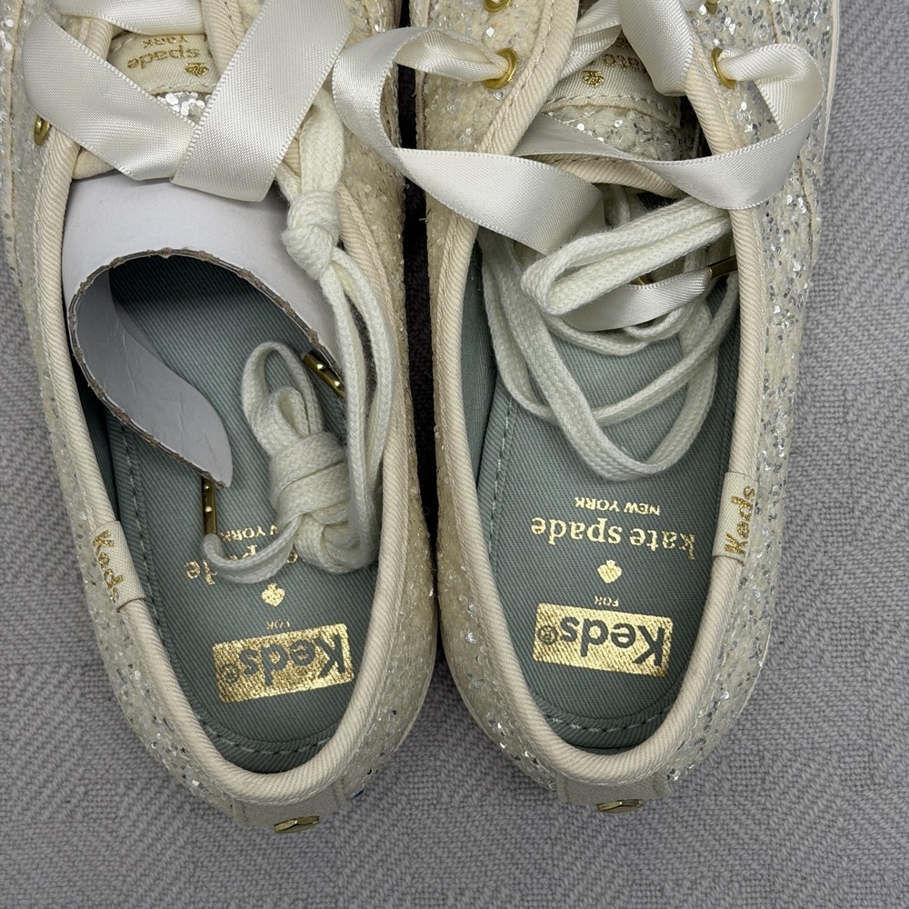 Keds X Kate Spade New York Glitter Shoe Womens Size 7.5 WF53272 - Picture 4 of 8